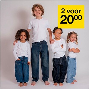 2 kinder jeans voor 20 euro
