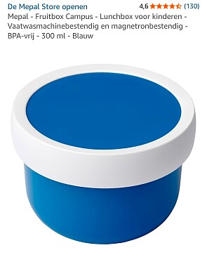 Mepal fruitdoosje blauw -47%