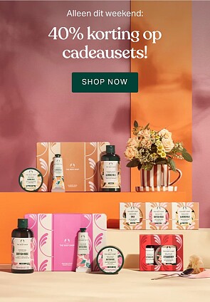 40% korting op cadeausets