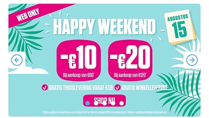 Happy weekend tot -€20 bij Medi-Market