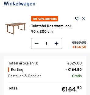 Tuintafel acaciahout