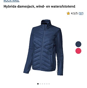 Hybride damesjack, wind- en waterafstotend -27% op lidl.be