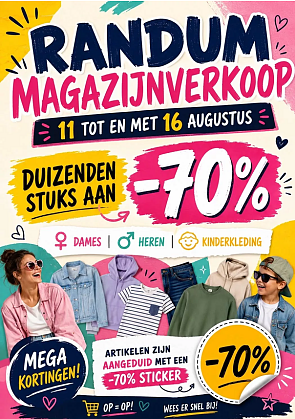 Randum magazijnverkoop
