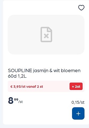 Soupline wasverzachters in promo