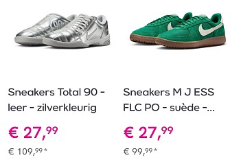 Tot 75% korting op Nike sneakers!