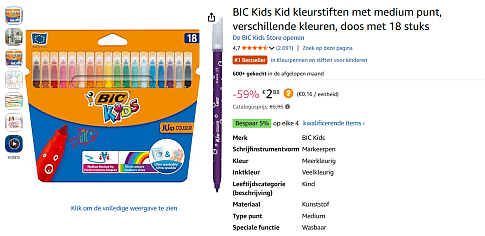 BIC Kids Kid kleurstiften