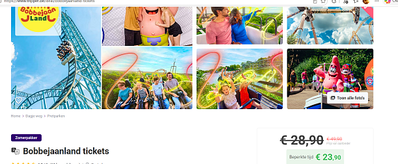 tickets bobbejaanland