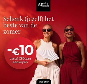 -€10 bij aankoop van €50 💄 April Beauty