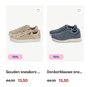 Damessneakers 13,5€