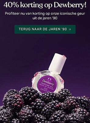 40% korting op Dewberry