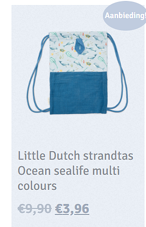 Little Dutch rugzakje aan -60%