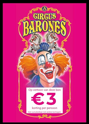 Kortingscode circus barones
