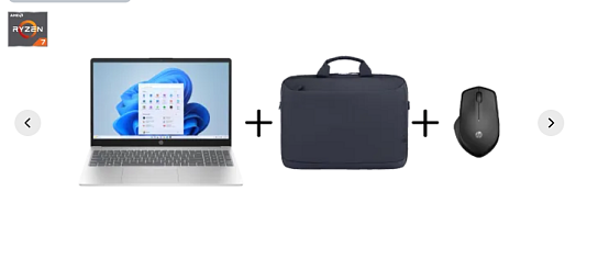 💻 HP Bundel HP 15-FC0020NB + Briefcase + HP280 Draadloze muis + Lader
