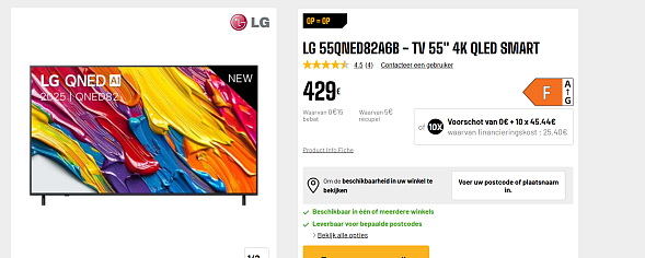 🔥 LG 55" QNED 4K Smart TV voor €429! 📺