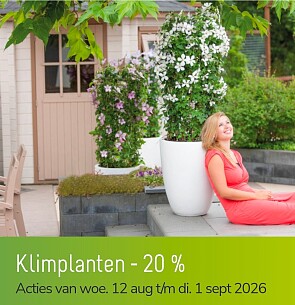 Klimplanten en heide -20%