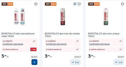 Borotalco in promo + coupon