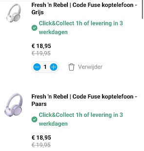 Fresh ‘n Rebel Code Fuse Draadloze on-ear koptelefoon