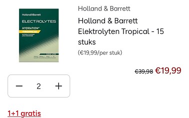 1 + 1 bij H&B