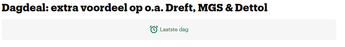 🏠 Huishoud dagdeal bij bol - extra voordeel op Dreft, MGS & Dettol