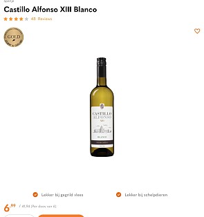 Stapelkorting De Castillo Alfonso XIII Blanco