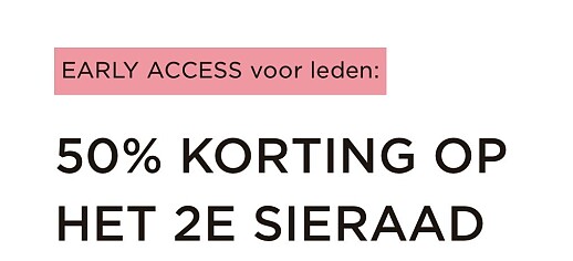 50% op elk 2de sieraad voor Pandora leden