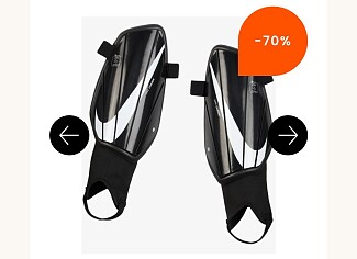 Nike voetbalbeschermers 7,5€!