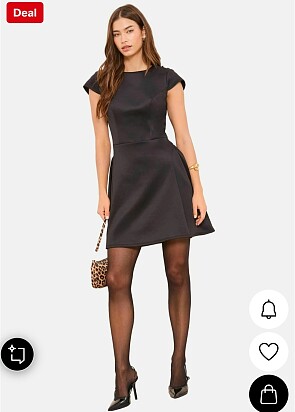 -64% Lipsy-regular mini jerseyjurk black