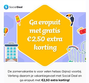 €2,50 éxtra korting