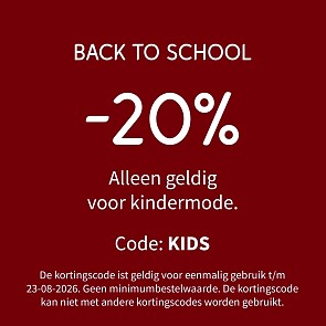 20% korting op kindermode