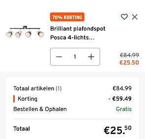 Brilliant plafondspot