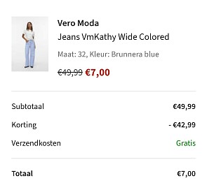 Vero moda jeans aan 7€