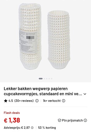 500 papieren cupcakevormpjes