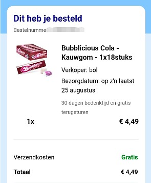 Bubblicious Cola kauwgom -74%