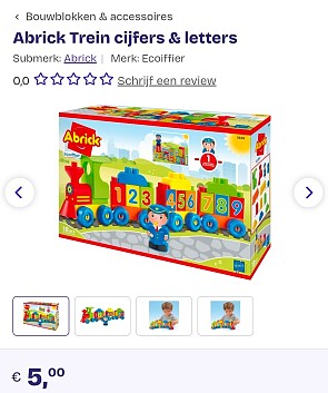 Abrick Trein cijfers & letters