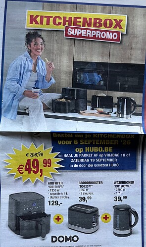 Kitchen box bij Hubo voor slechst 49,99€