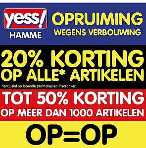 Tot 50% korting bij Yess Hamme