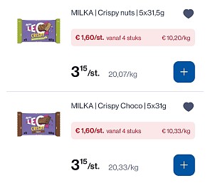 Leo crispy 5x31 gram -50%