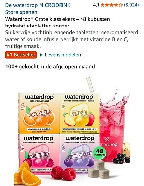 Waterdrop 4x 12 blokjes