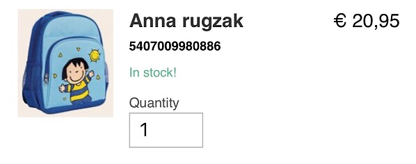 Anna rugzak
