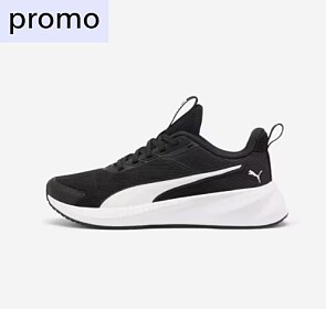 Puma kindersneaker flyer lite zwart/wit