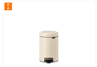 Beige vuilbak Brabantia 3L -50%