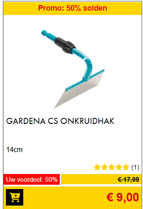 -50% Gardena cs onkruidhak,14 cm