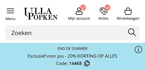 -€20 korting bij Ulla Popken