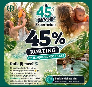 45% korting Aqua Mundo Erperheide