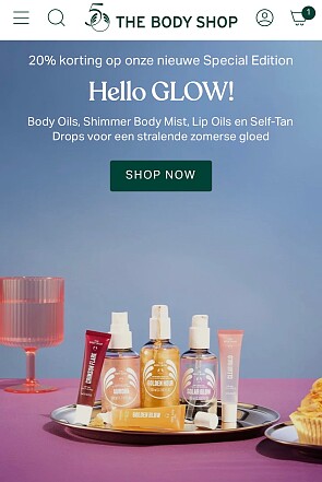 20% korting op de Glow-collectie