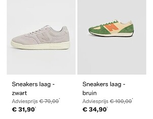 New balance tot 65% goedkoper