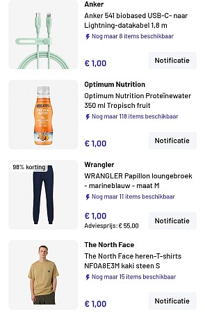 Joybuy Happy Hour: €1 deals
