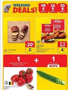 Weekend en Zondagsdeals bij Carrefour