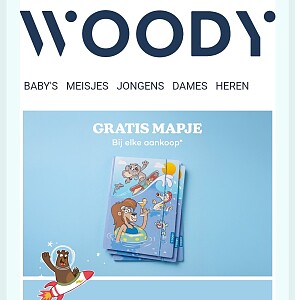 Gratis mapje bij Woody