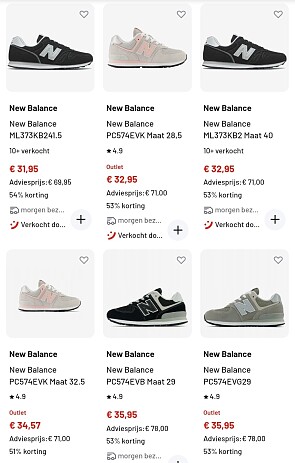 New Balance schoenen voor dames, heren en kinderen
